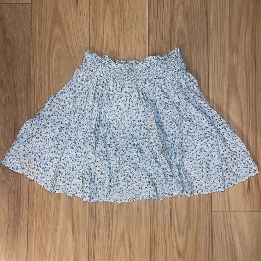 Wild Fable Blue Floral Skirt TBD M